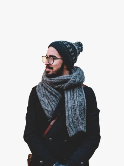 Men Grey Scarf