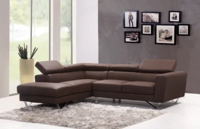 5-Seater Leather Corner Sofa – Bild 2