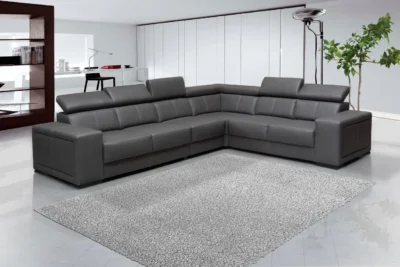 5-Seater Leather Corner Sofa – Bild 3