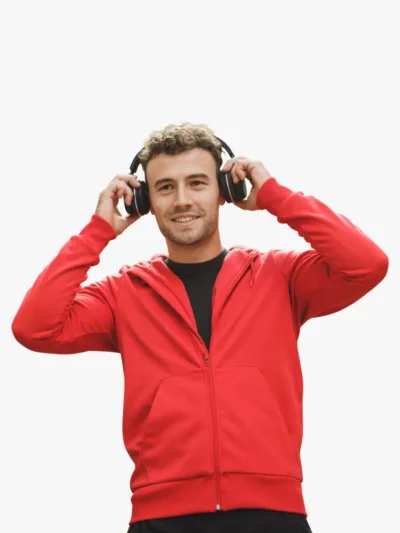 Red Hooded Sweatshirt