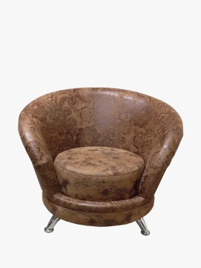 Modern Round Leather Chair