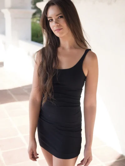 Black Sleeveless Mini Dress – Bild 4